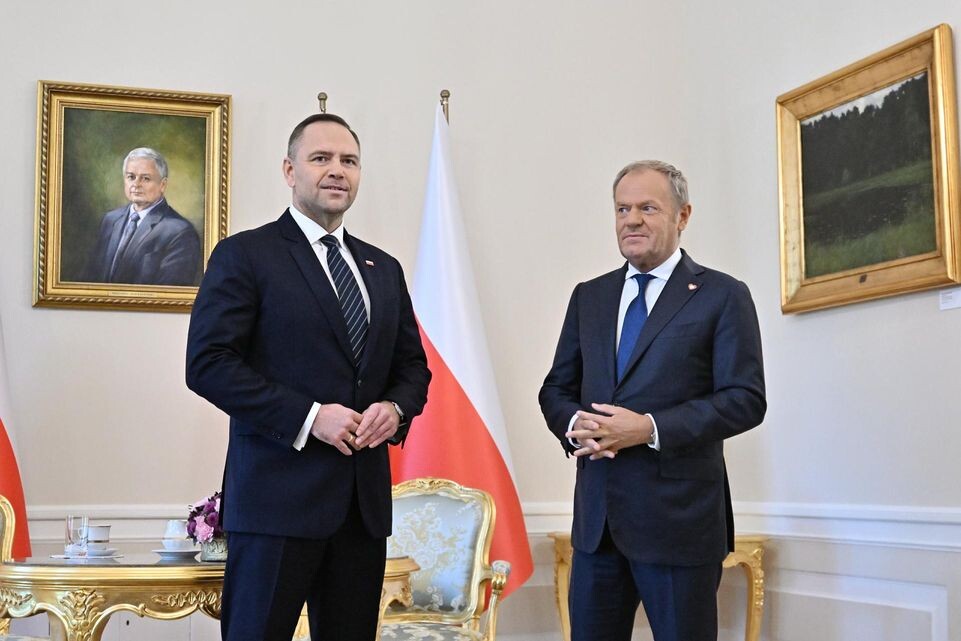    Кароль Навроцкий и Дональд Туск. Damian Burzykowski/Keystone Press Agency / www.globallookpress.com