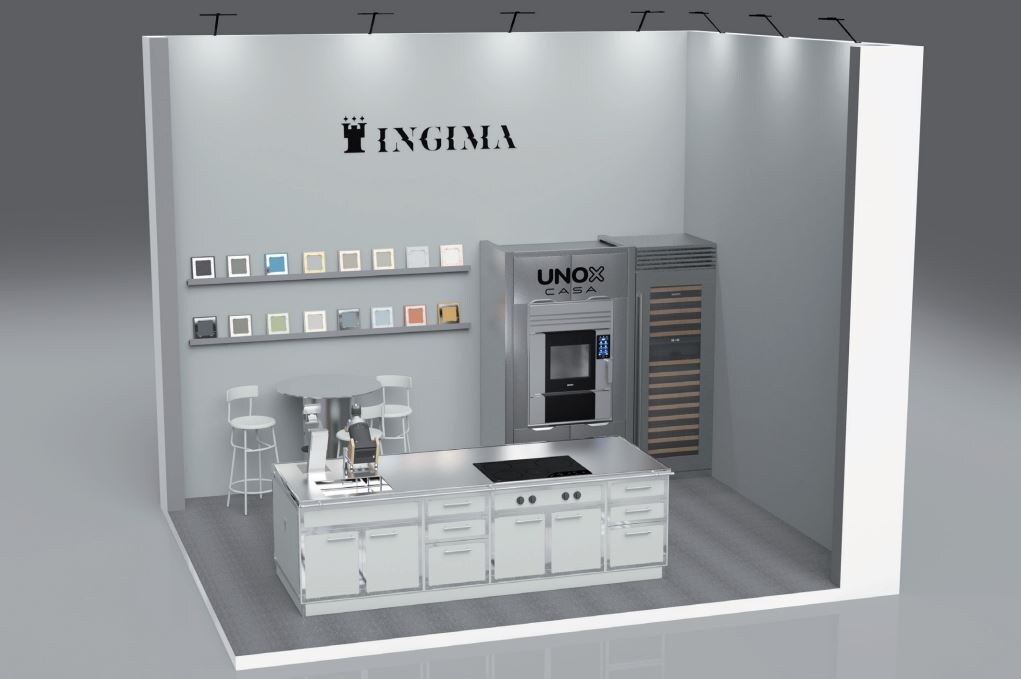 Проект стенда UNOX CASA совместно с компанией INGIMA