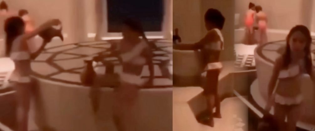   Маленькие девочки на острове Эпштейна. Судя по всему, их нарядили и в форме игры заставили готовится к "обряду". Фото: кадр видео рассекреченных файлов Эпштейна