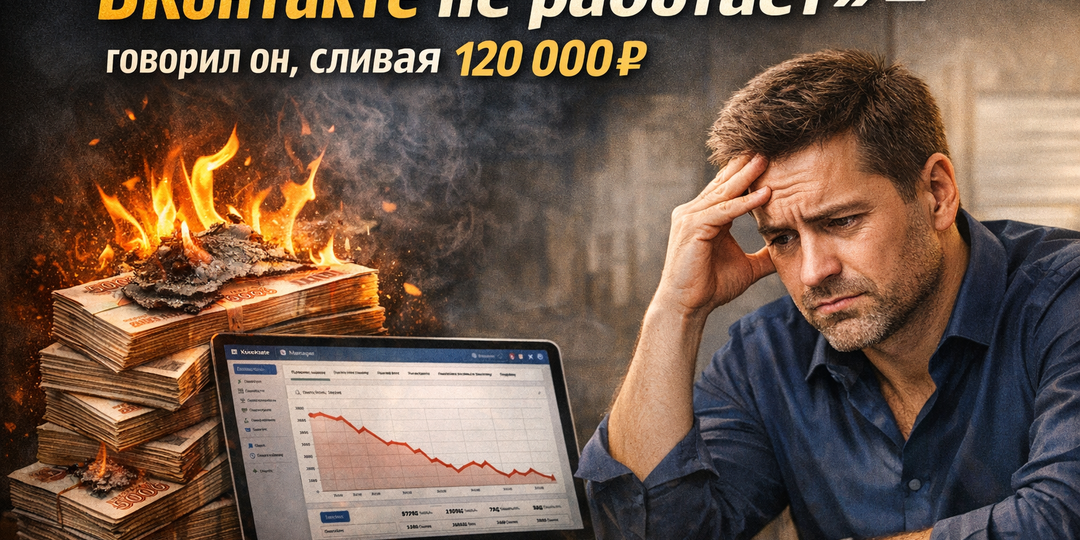 «ВКонтакте не работает» — говорил он, сливая 120 000 ₽