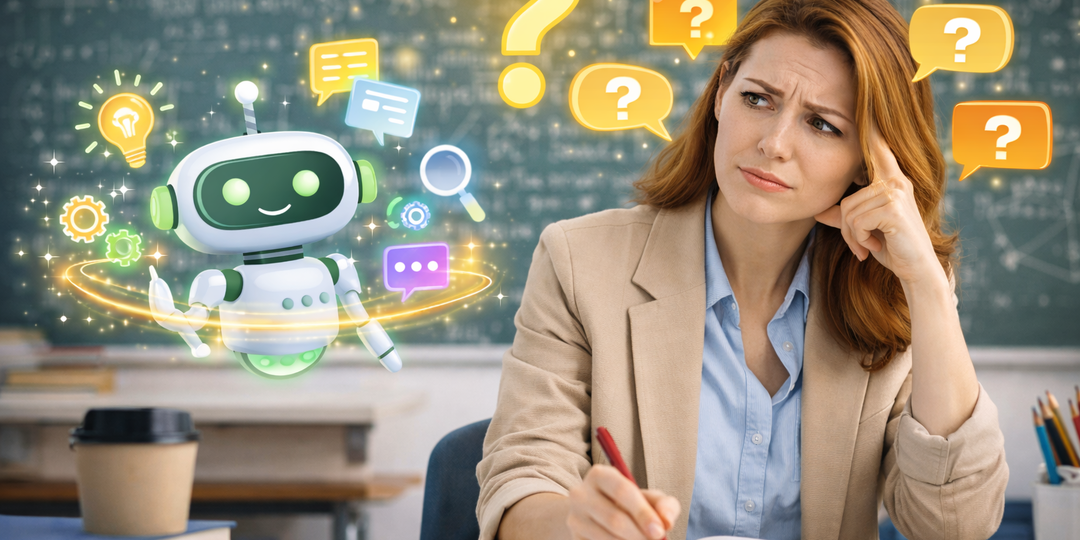 «ИИ — это сложно?!» 5 вопросов, которые реально помогают учителю не “потерять себя” рядом с GenAI