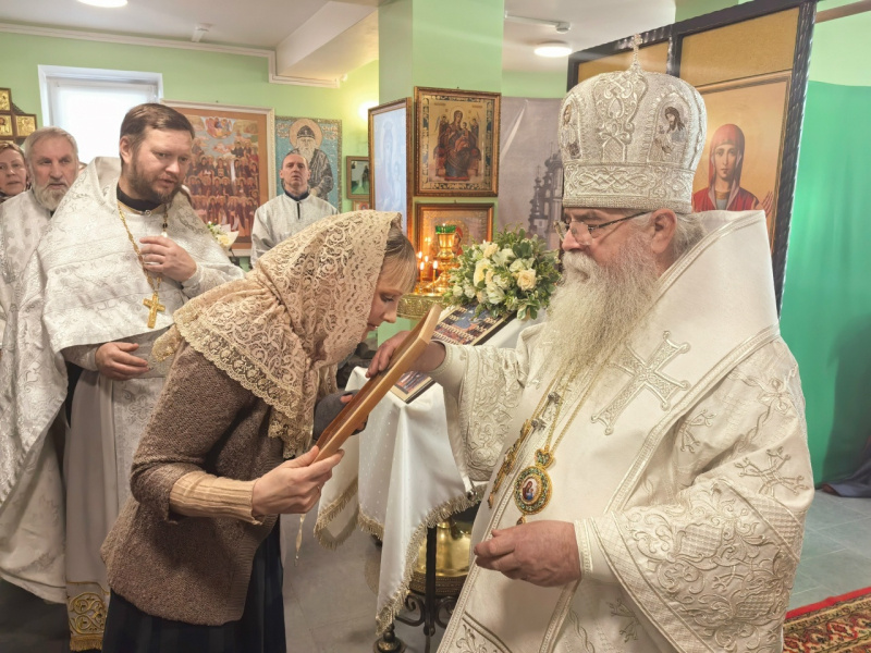    Митрополит Константин освятил храм на Ключевой в ПетрозаводскеПравославие в Карелии