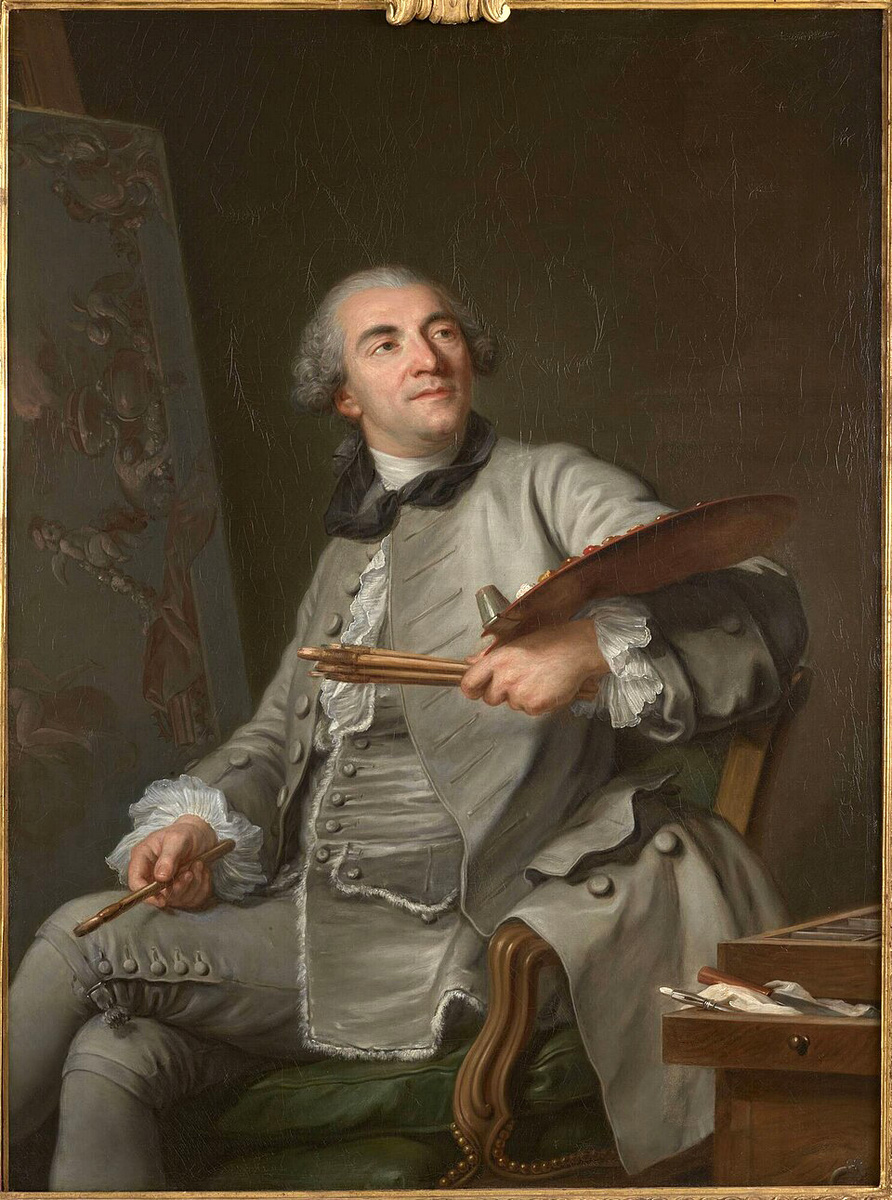 Портрет художника Жан-Батиста-Мари Пьера кисти Гийома Вуарио 