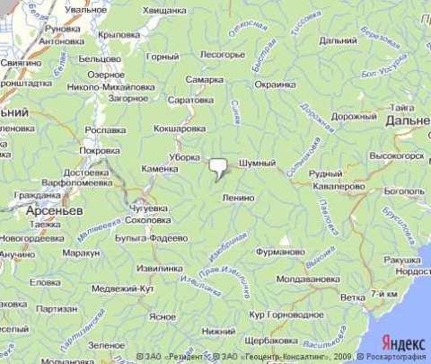 с.Извилинка на карте.  фото: яндекс.