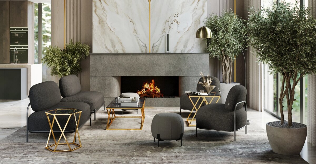 Брутальные фактуры и минимализм в интерьере