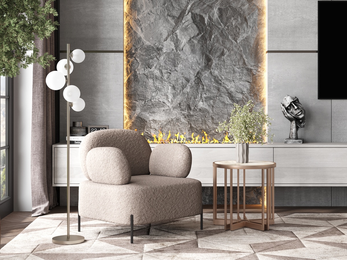 Брутальные фактуры и минимализм в интерьере