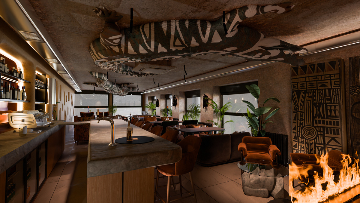 Дизайн бара, Краснодар от студии MORS interiors