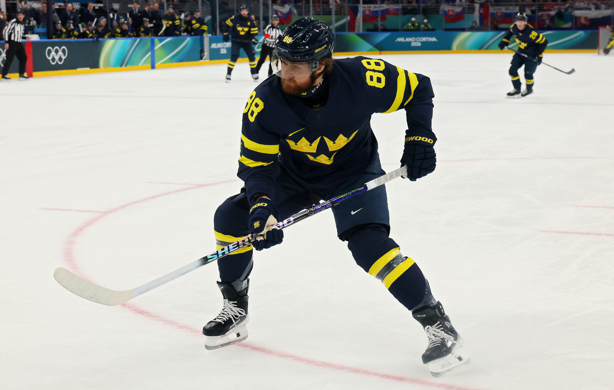    Нападающий сборной Швеции Вильям Нюландер  Bruce Bennett/Getty Images