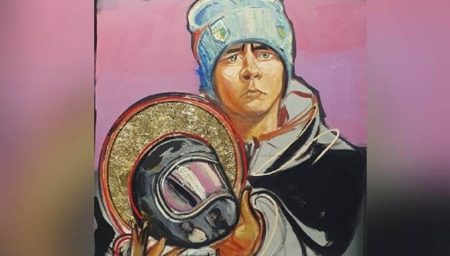    По Сеньке и шапка. На Украине увековечили в живописи «святой шлем» Гераскевича