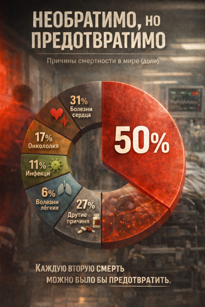 Половина смертей возможна к предотвращению при своевременной диагностике