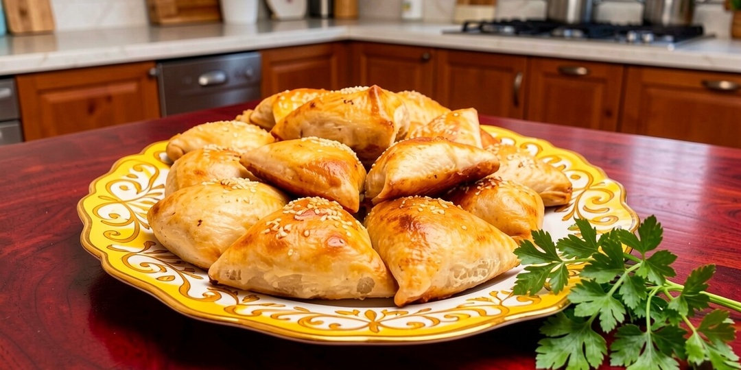 Самса с курицей: Рецепт хрустящей выпечки с сочной начинкой