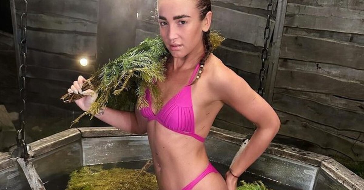 Ольга Бузова в бане