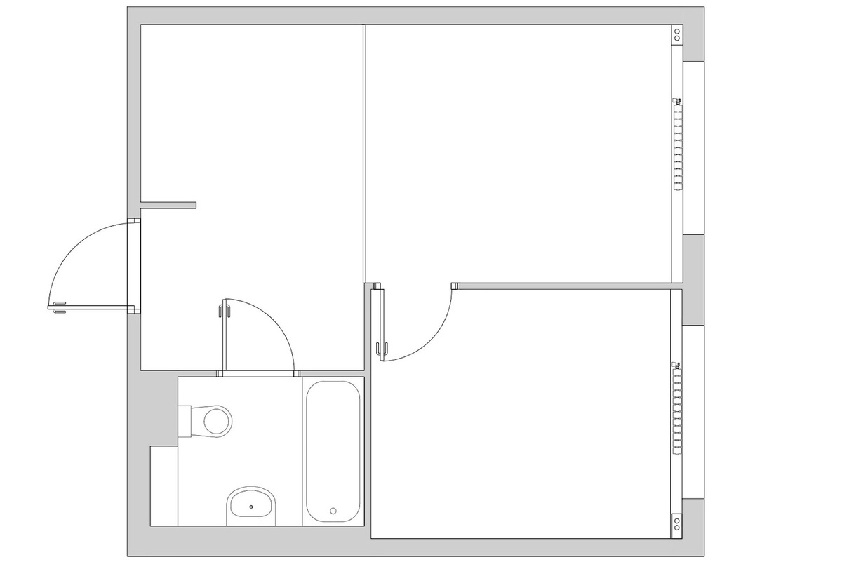Планировка квартиры ДО.