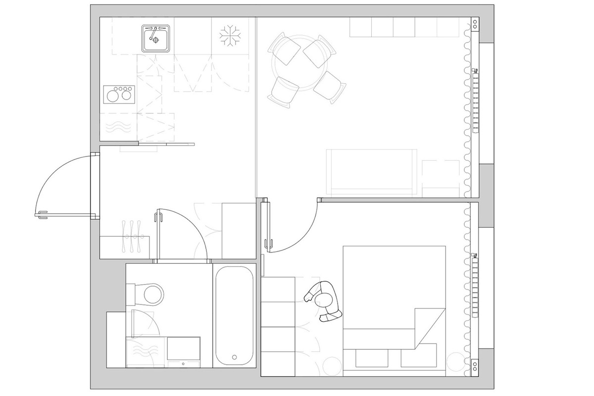 Планирвока квартиры ПОСЛЕ.