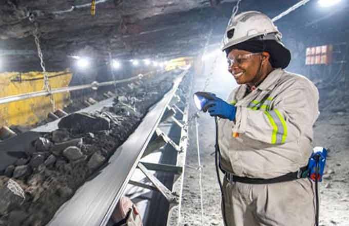 На руднике компании Sibanye-Stillwater limited.