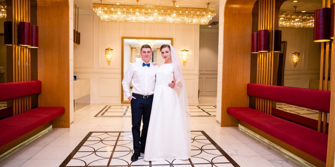 Свадебная фотосессия в ЗАГСе Крокус Сити для Дениса и Татьяны от фотографа Сергея Е. Svafo