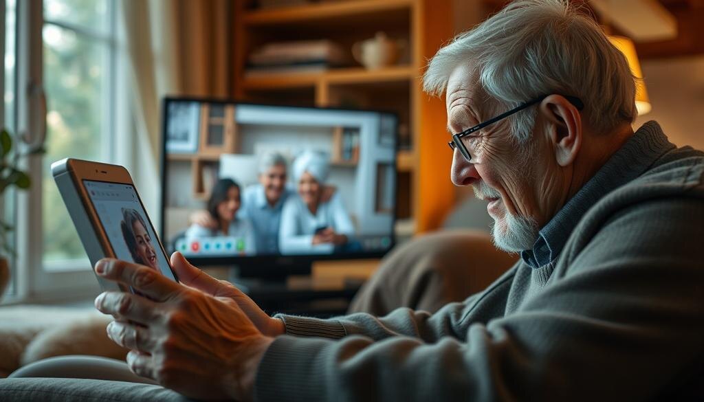    Упрощение общения через современные технологии для пожилых людей