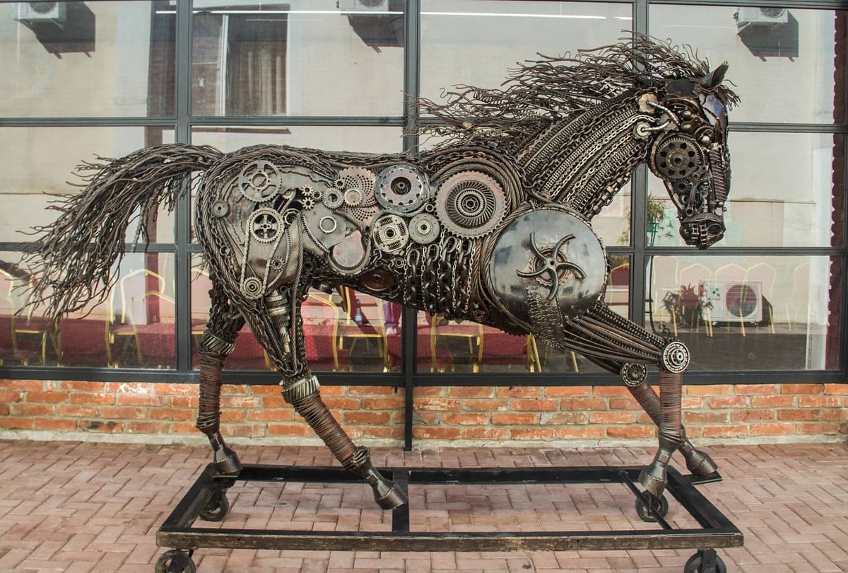 Конь "Панкрат". Работа Алексея Кашанова. Фото: личный архив автора.