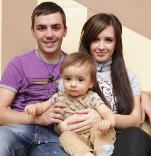 Ребенок — Рити Агибаловой и Жени Кузина