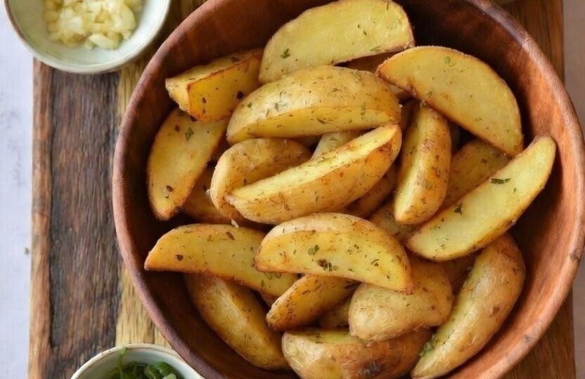 Картошка по-деревенски: хруст снаружи, нежность внутри – без масла по колено!