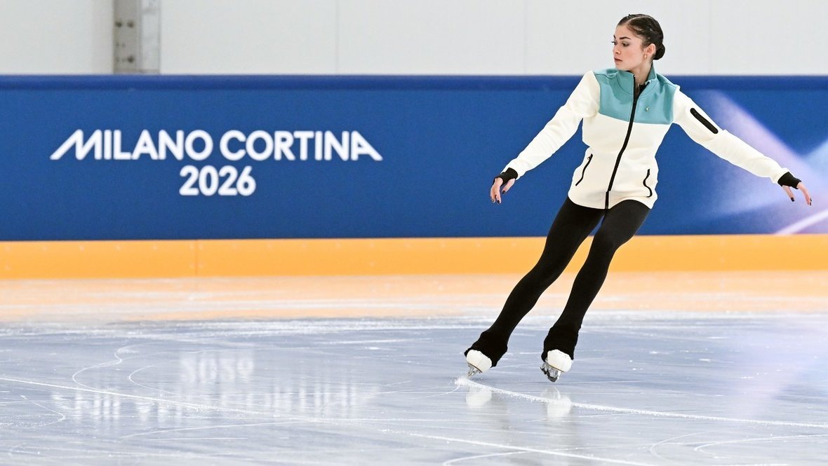    Аделия Петросян на тренировке в Милане. РИА Новости