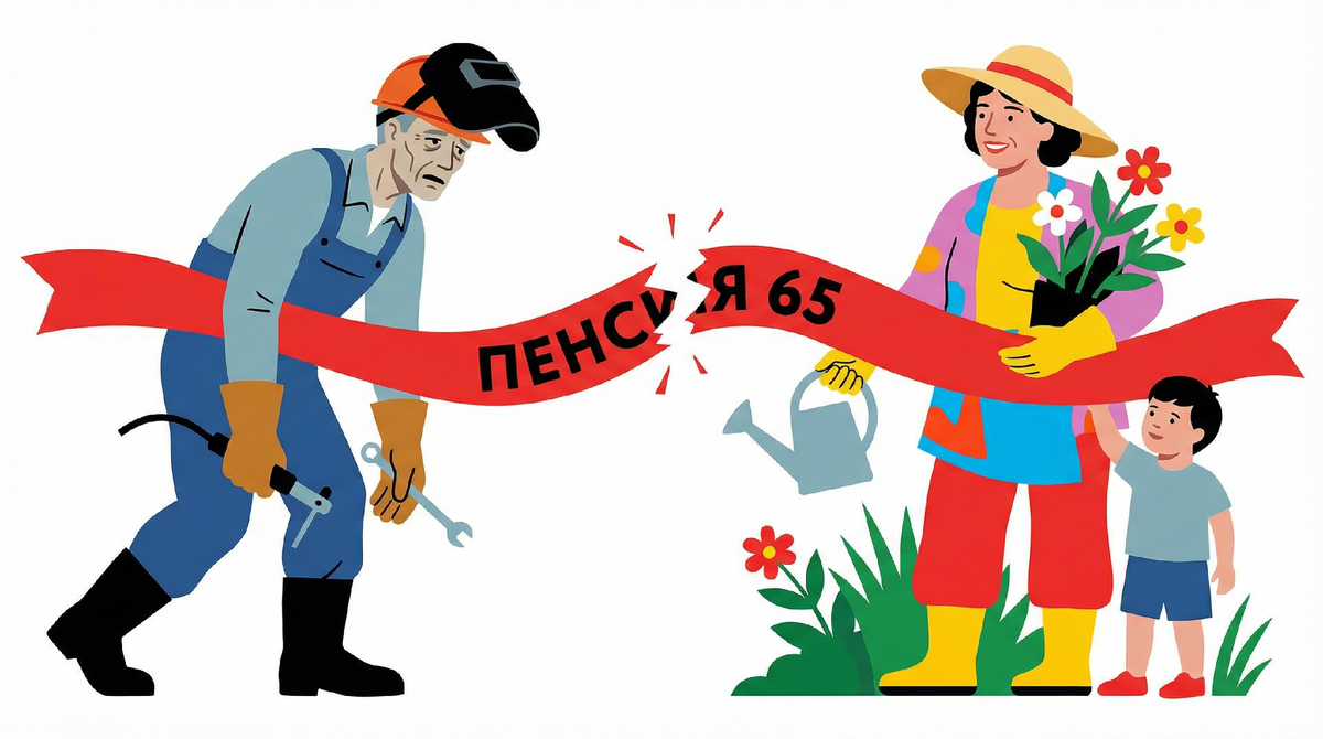 Статистика убивает: средний мужчина в России живет 68 лет. Пенсия — с 65. Получается, мужчины работают всю жизнь, отчисляют налоги, чтобы прожить на пенсии... ТРИ ГОДА?!