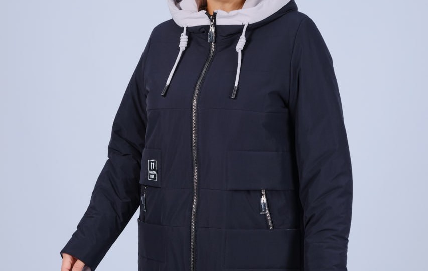 Стильная женская куртка УК 648 из финской плащевой ткани с водоотталкивающим эффектом