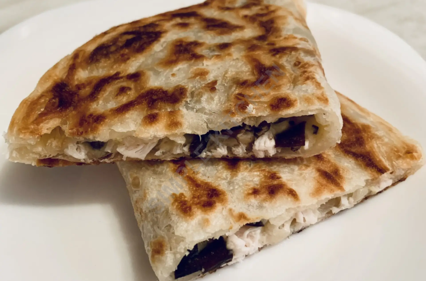 Роти с курицей и грибами. 