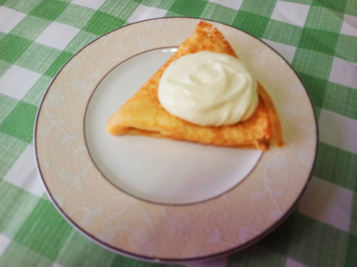 У меня получилась практически кремовая консистенция