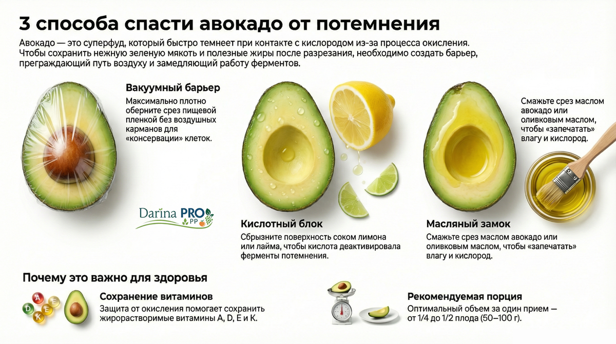 как хранить разрезанный авокадо