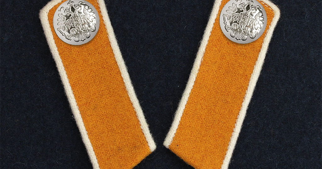 Петлицы унтер-офицера 8-го драгунского Астраханского полка. Копия.