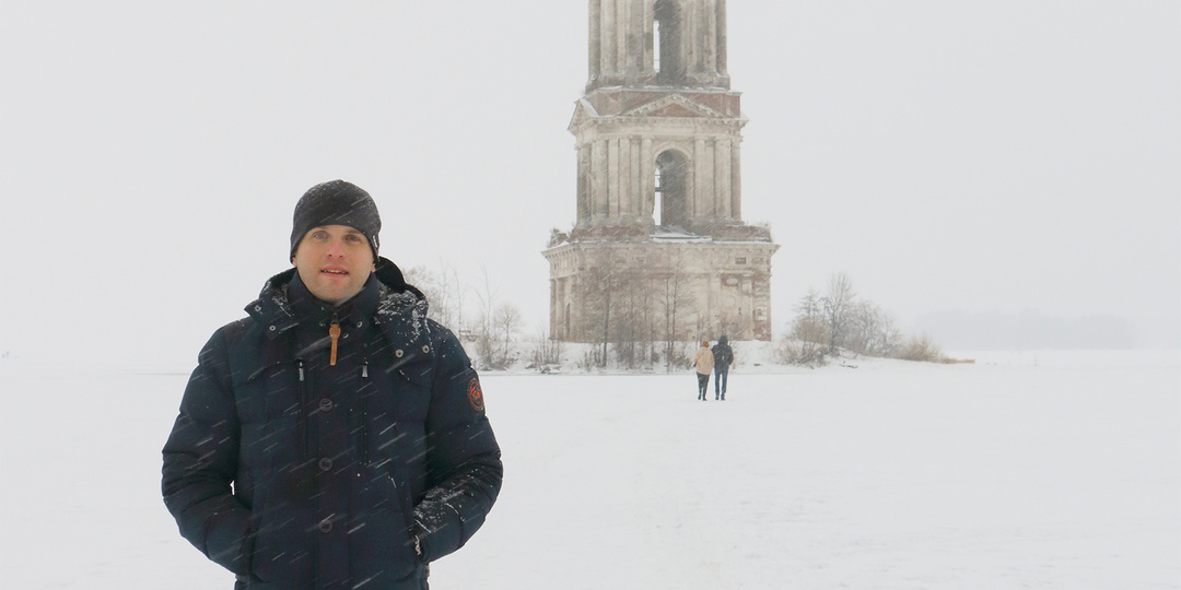 КАЛЯЗИН. Зимний променад. Часть_1: колокольня, улиточная ферма, горбатый мост, Пущинская обсерватория.