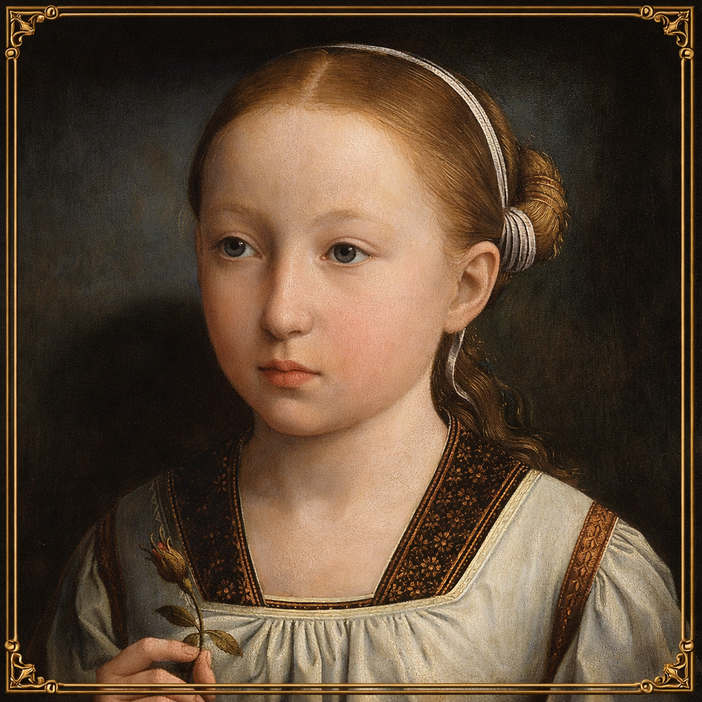 Маленькая Екатерина. Создано ИИ