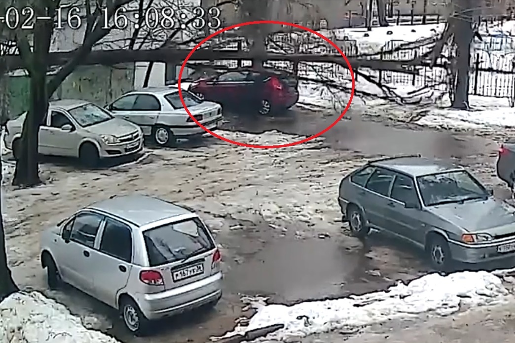     Кадр видео происшествия