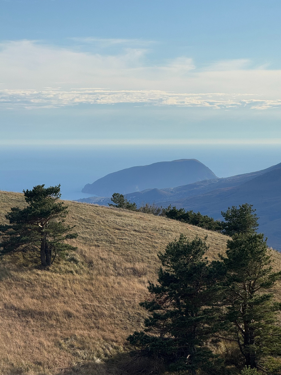 А вот как выглядит мишка издалека (фото сделано на вершине Южной Демерджи). 