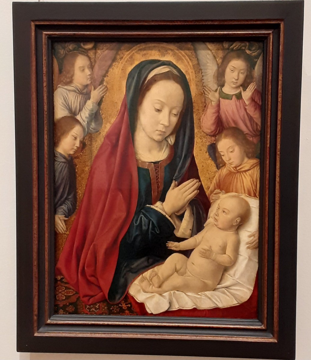 Жан Хей (фр. Jean Hey). Мадонна с Младенцем и четыре ангела. 1442 год