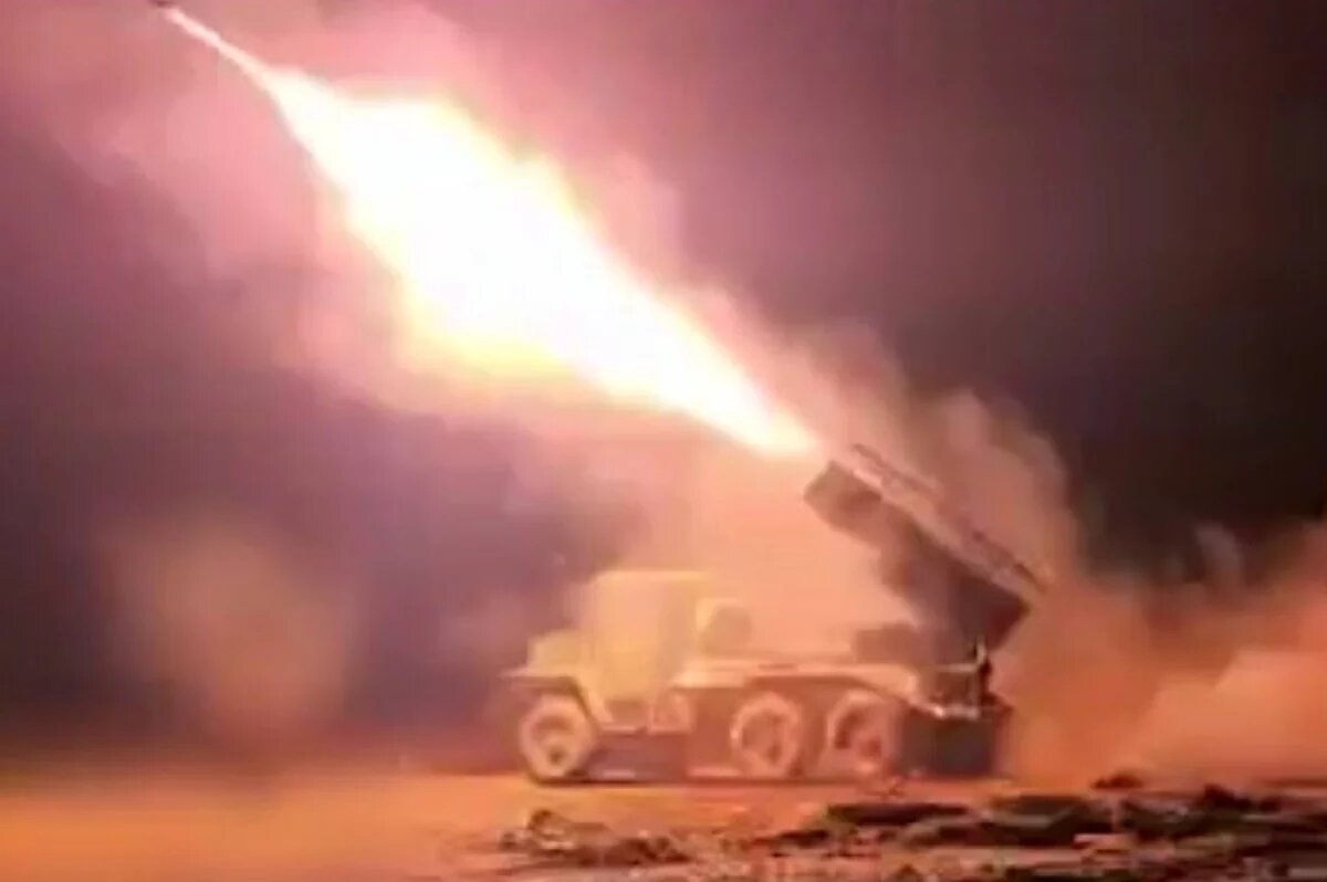    СЗО «Град» на боевой позиции.