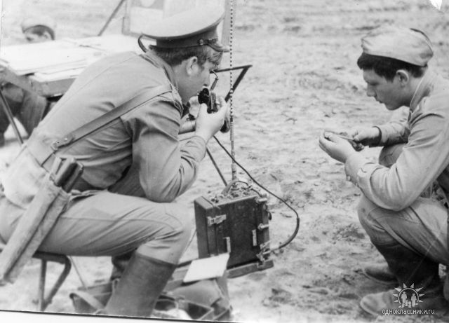 Связь на войсковом стрельбище Помсен...