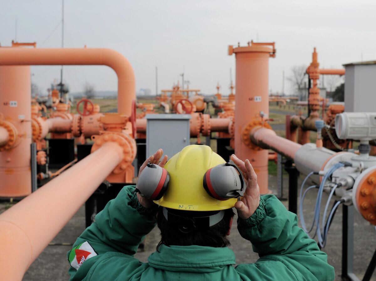    Сотрудник венгерской компании Mol Natural Gas Transporting Corp. | © AP Photo / Bela Szandelszky