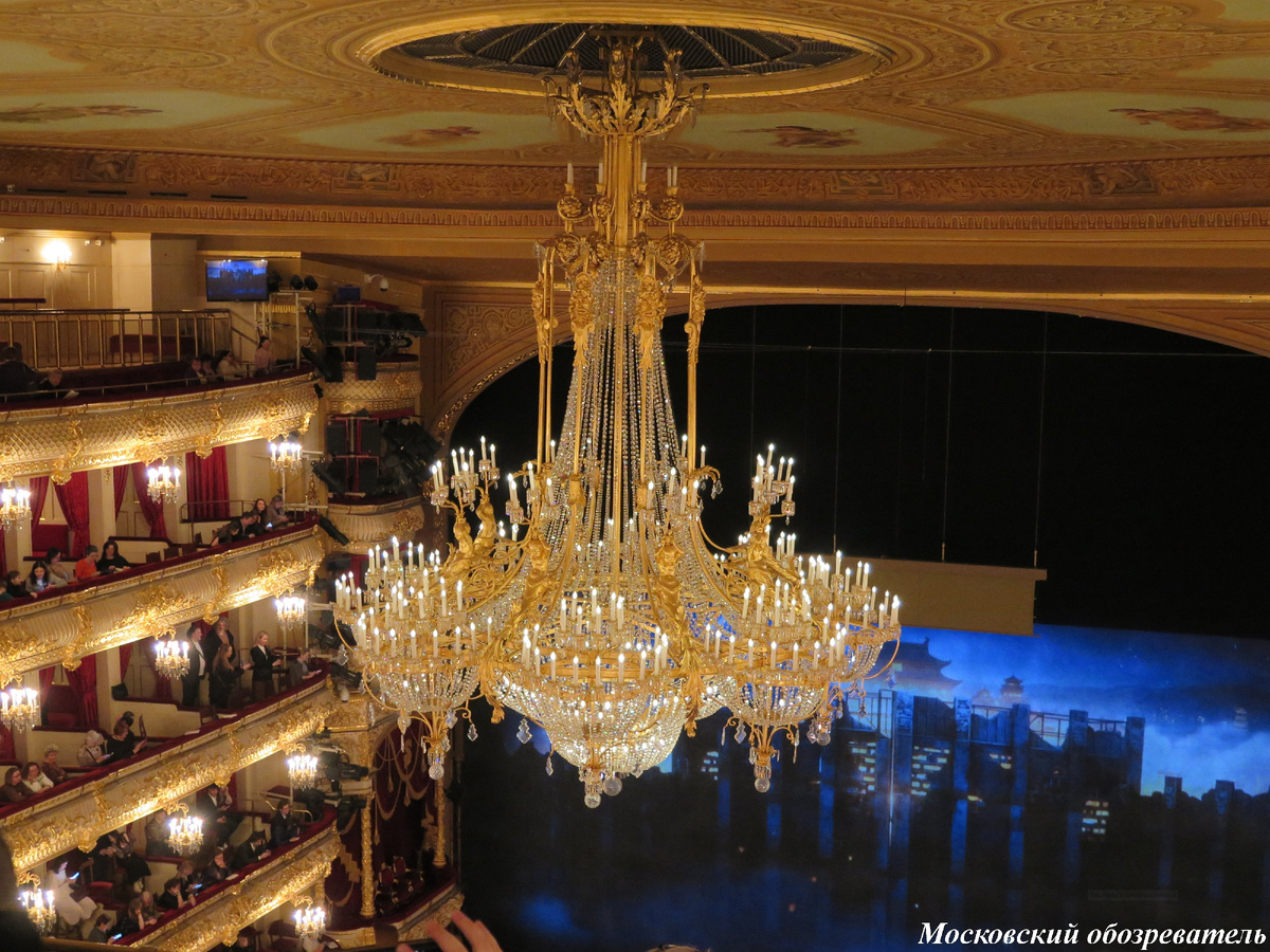 Большой театр, вид с последнего ряда последнего яруса