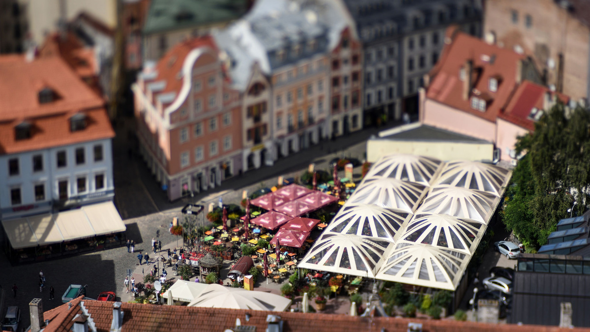    Латвия Рига вид города РИА