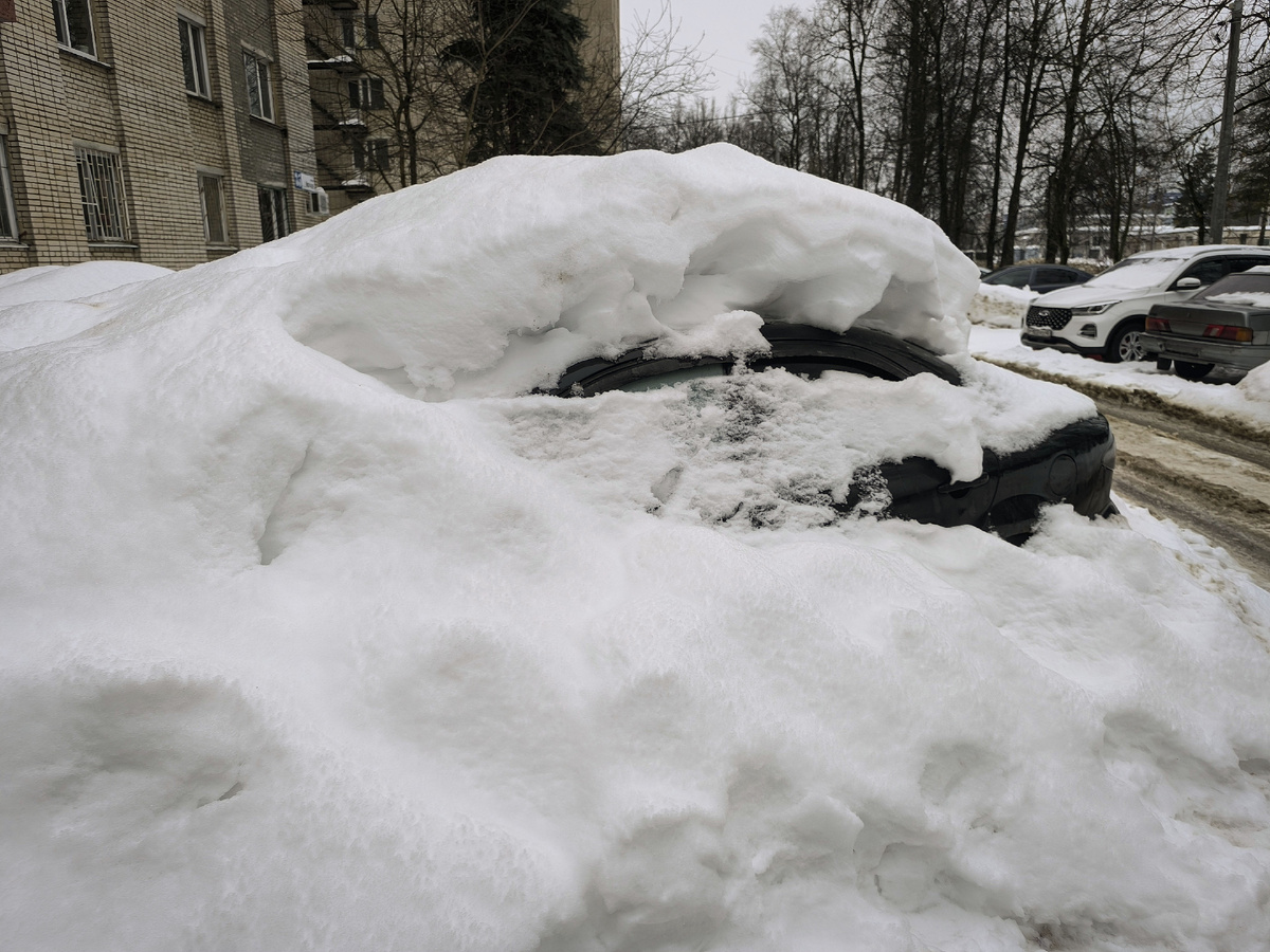 Снег в Обнинске