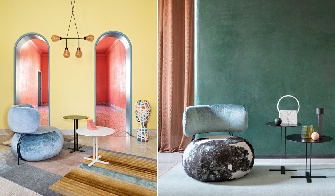 Кресла Saba Baby Geo в эстетике FunHaus.