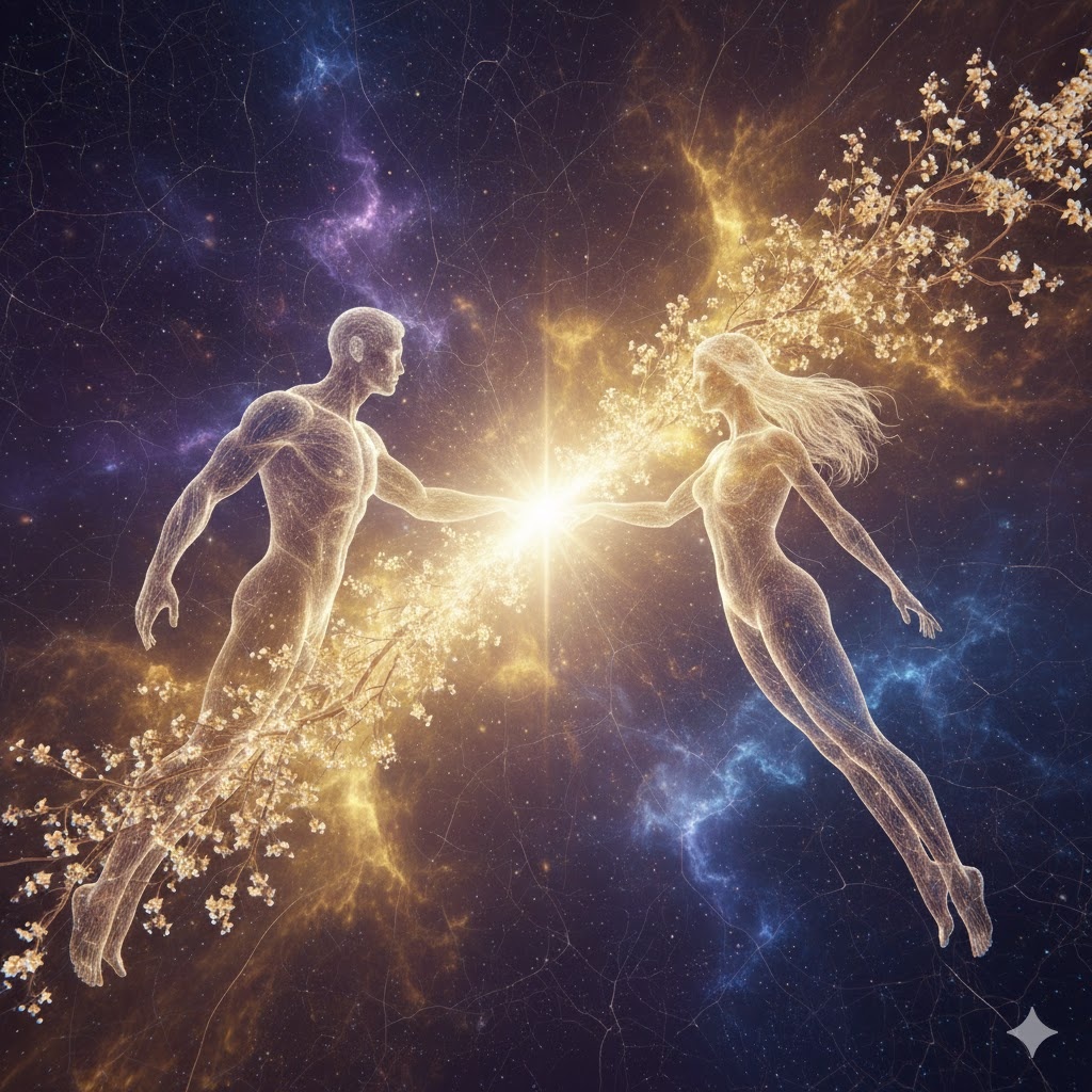 "Эрос Ноосферы: Победа над энтропией", иллюстрация создана сетью Джемини