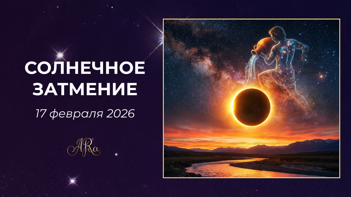 Солнечное затмение в Водолее, 17 февраля 2026