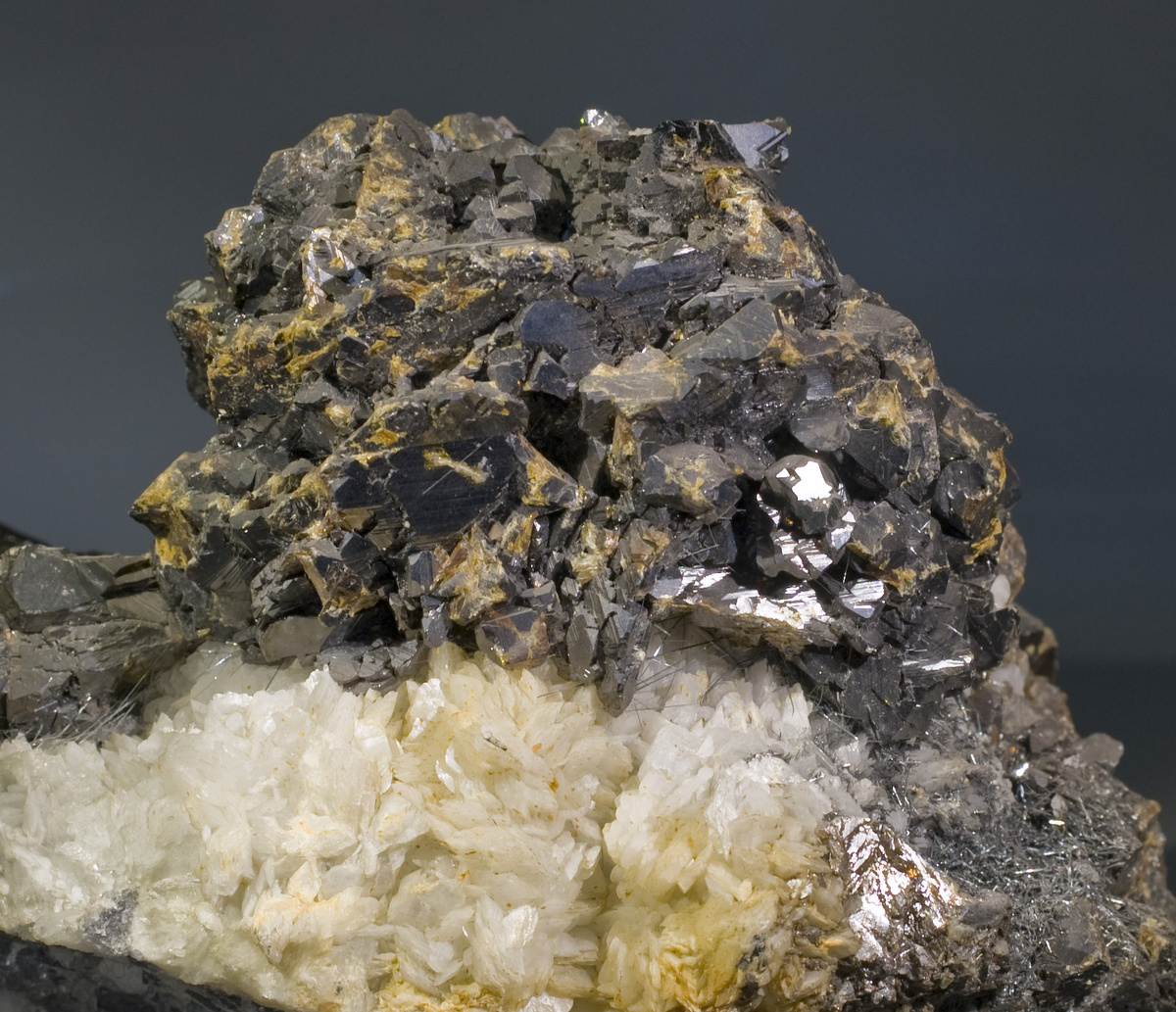 Сфалерит и буланжерит на доломите,Есауловское м-е, Нагольный Кряж