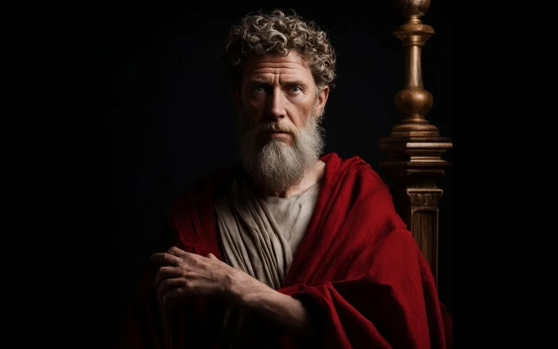 Марк Аврелий, рекострукция обаза (изображение вззято из открытых источников).