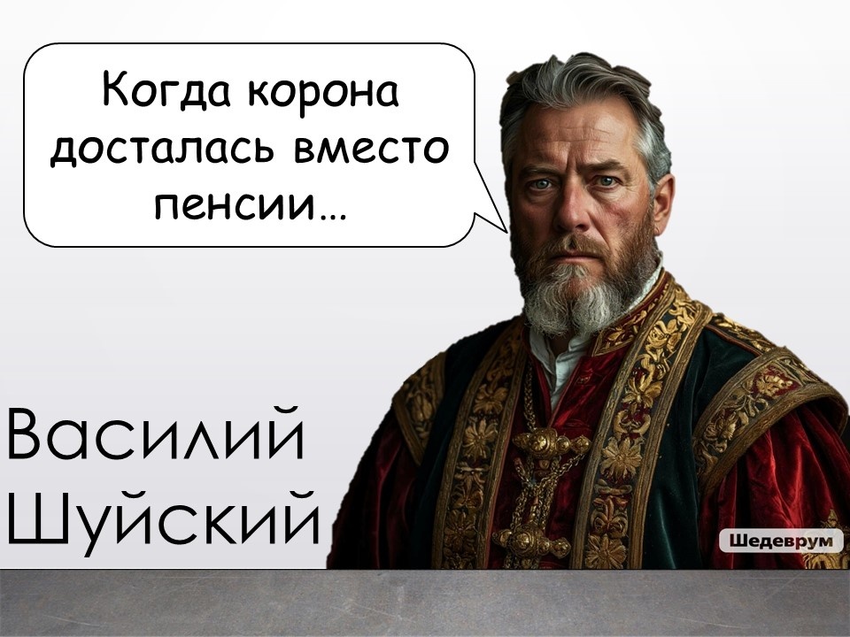 На момент прихода к власти Василию Шуйскому было около 53 лет.
