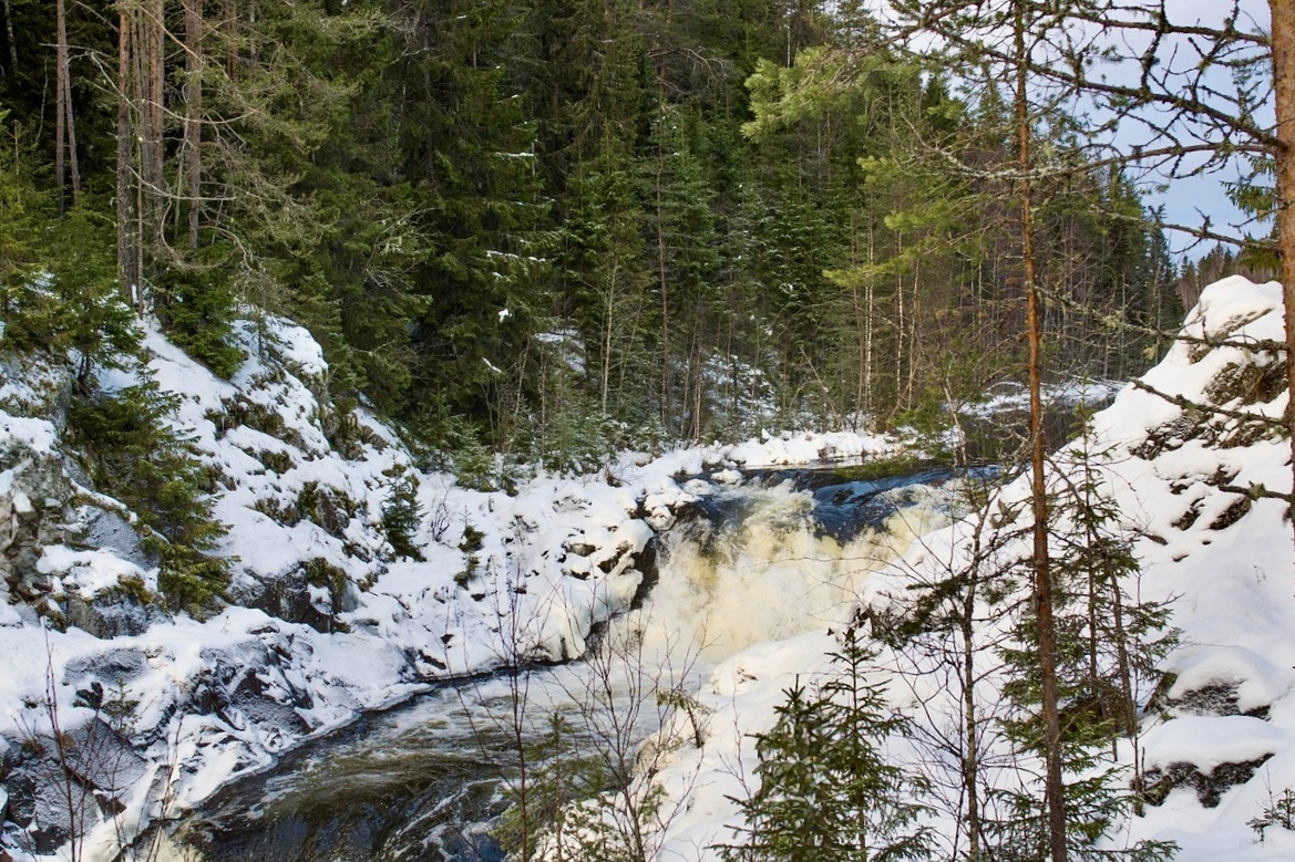 Карелия. Водопад «Кивач»