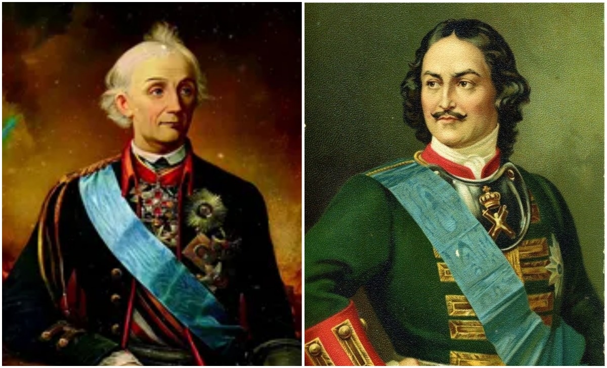 Александр Суворов и Петр Великий